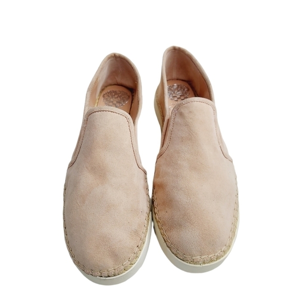 Vince Camuto Tambie Blush Pink Nubuck Leather Espadrille Slip-On Shoe Womens 8 M - Picture 5 of 12